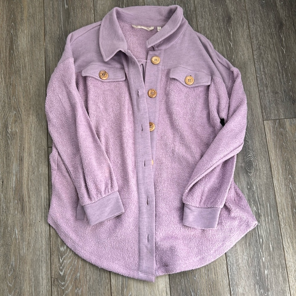 Soft Surroundings EUC pretty lavender top